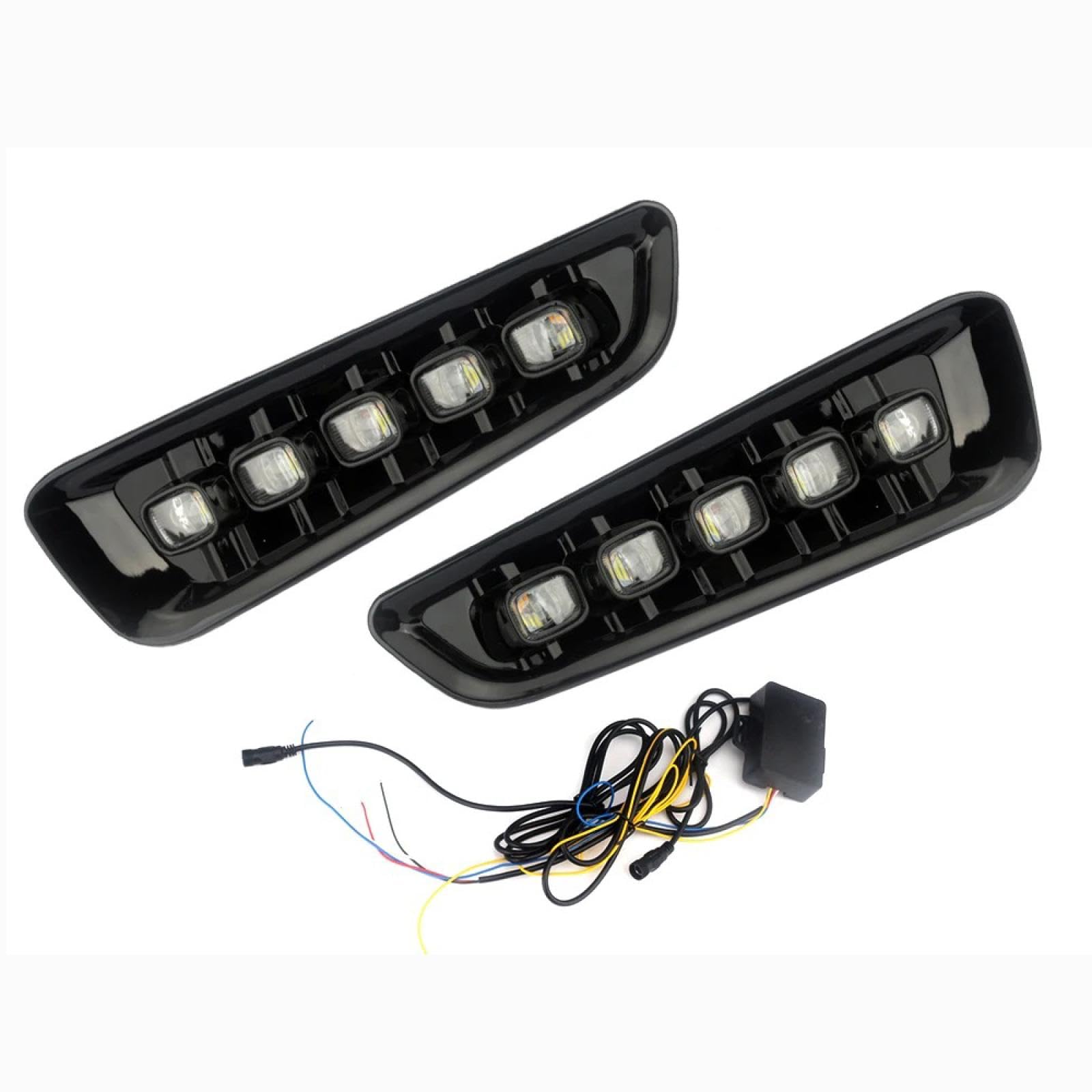 Mistlampen Dla Dla RAPTOR 2017 2018 2019 Listwa świetlna LED DRL Światło dzienne Światło do jazdy dziennej Osłona lampy przeciwmgielnej z zestawem okablowania (2 szt./zestaw)
