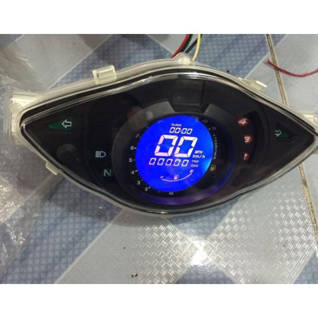 Als Ersatzteil mit Motorrad Gauge Instrument Tachometer Geschwindigkeits Aus Metall für Werkstatt Re, Tachometer-LCD A