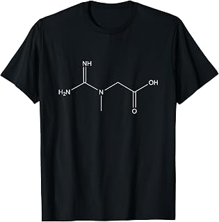 Creatine Molecule Gym Science Fitness Humor T-Shirt