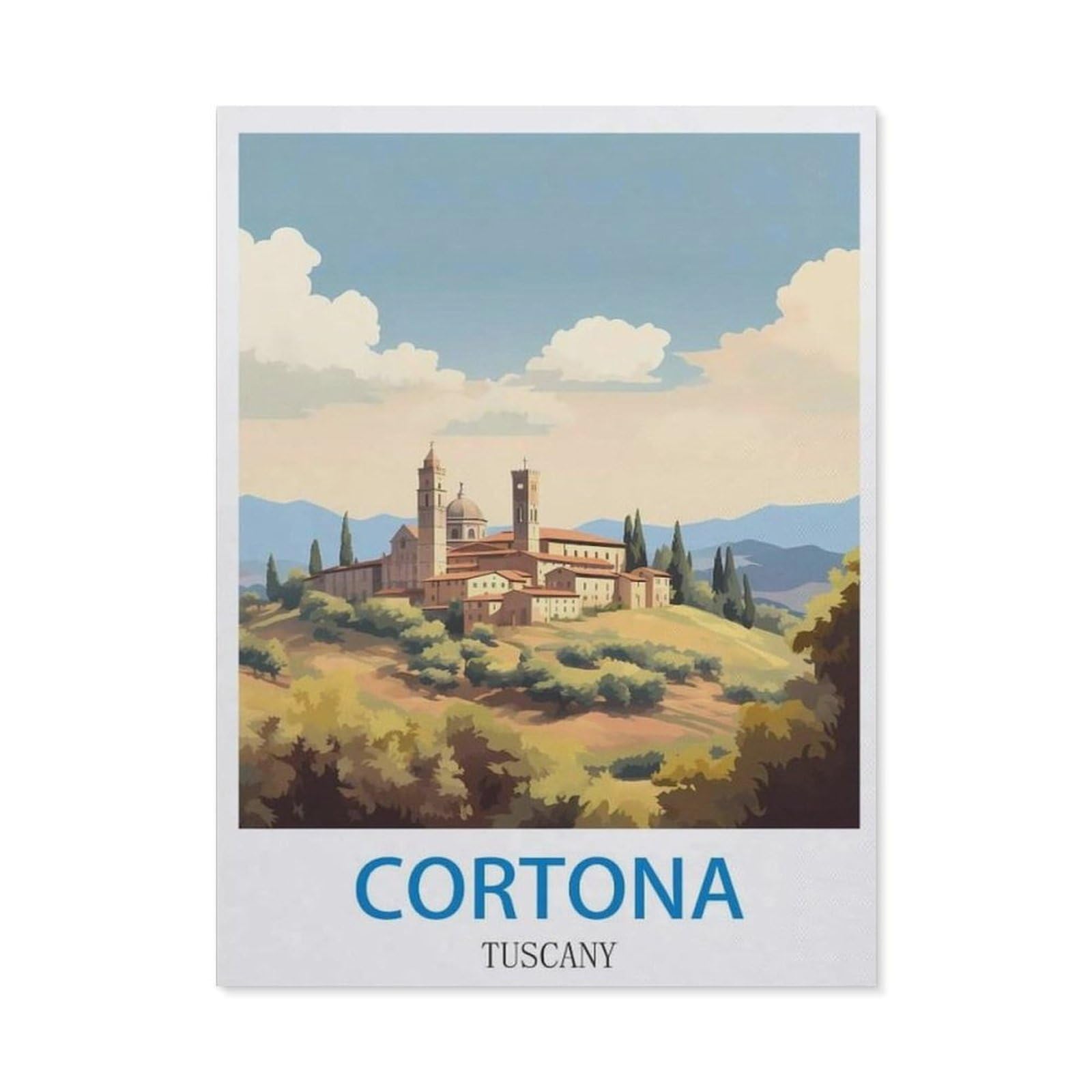 BEAYODKP Diamond Painting，Cortona Tuscany（50x60cm）