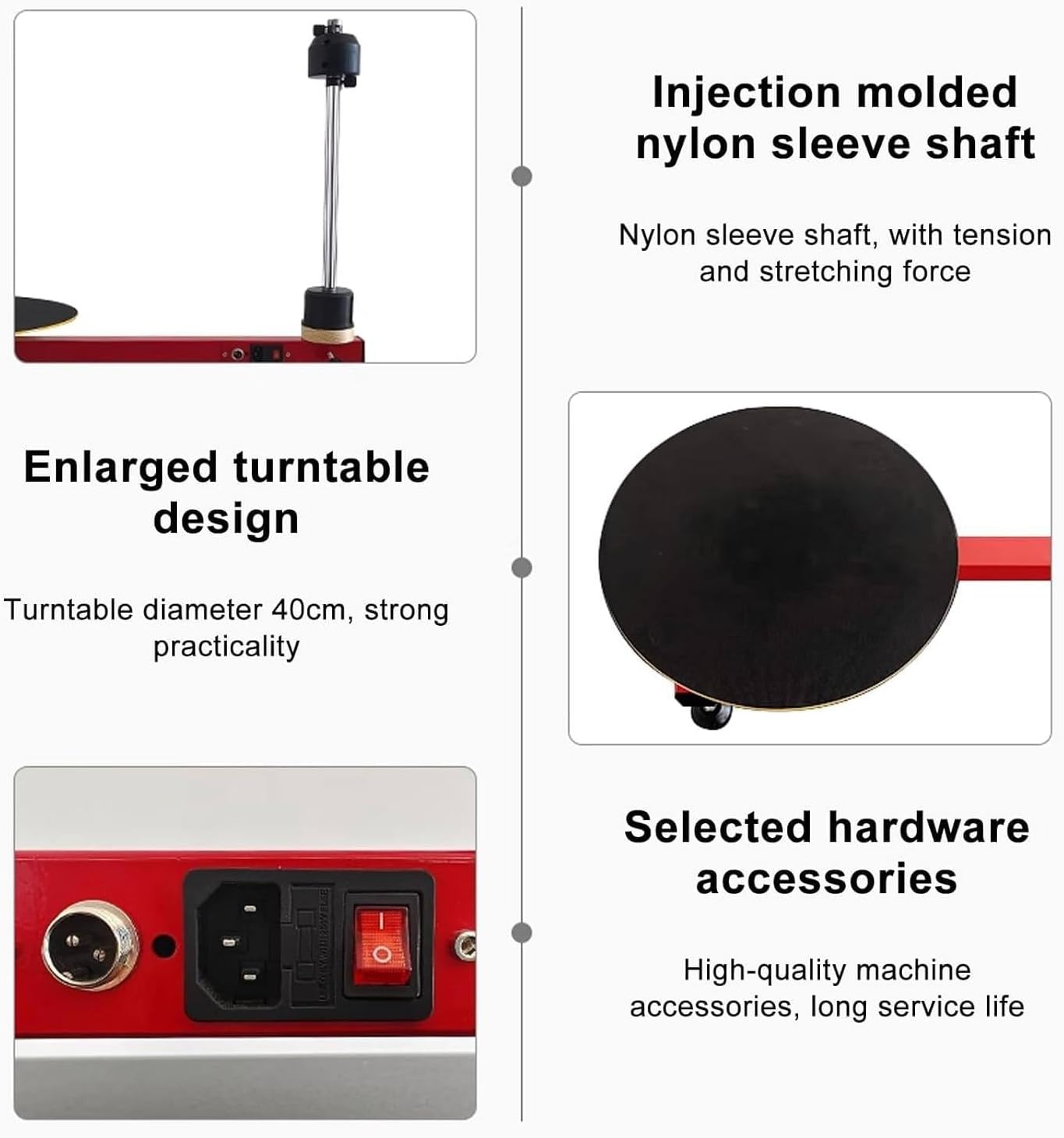 Electric Stretch Film Dispenser - 30 RPM Wrapping Speed, Heavy Duty Pallet & Box Wrapper, Compatible with 27.5" Stretch Film, Efficient Packaging Solution