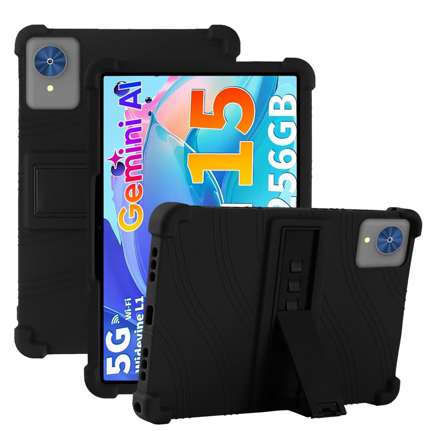 Coque tablette YLEEBG P60 KONXISA noire résistante et pliable - 8