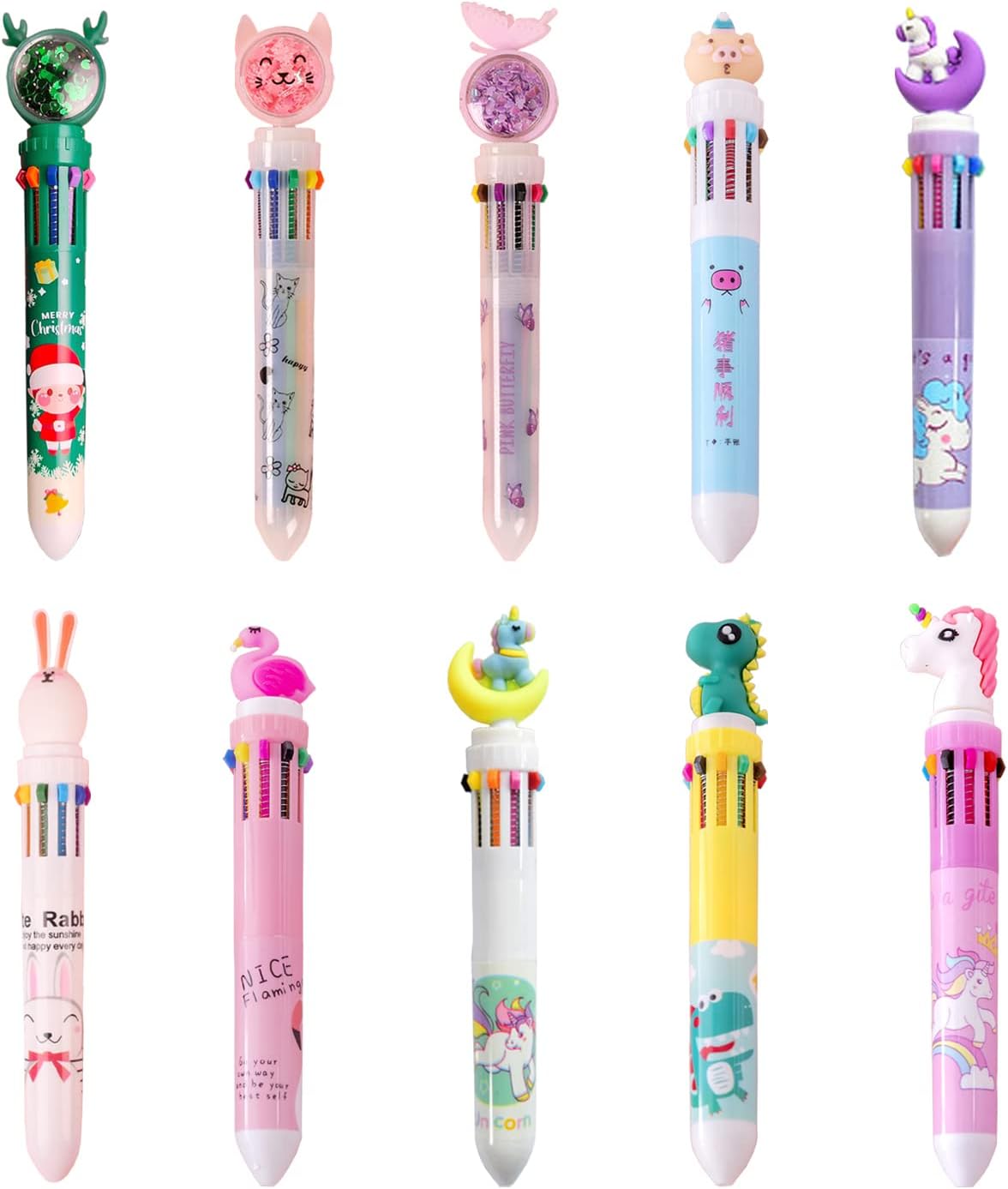 2 Stylos à Bille Rétractables En Forme De Crabe - Design Fun, écriture Fluide, Parfaits Pour Bureau Ou école