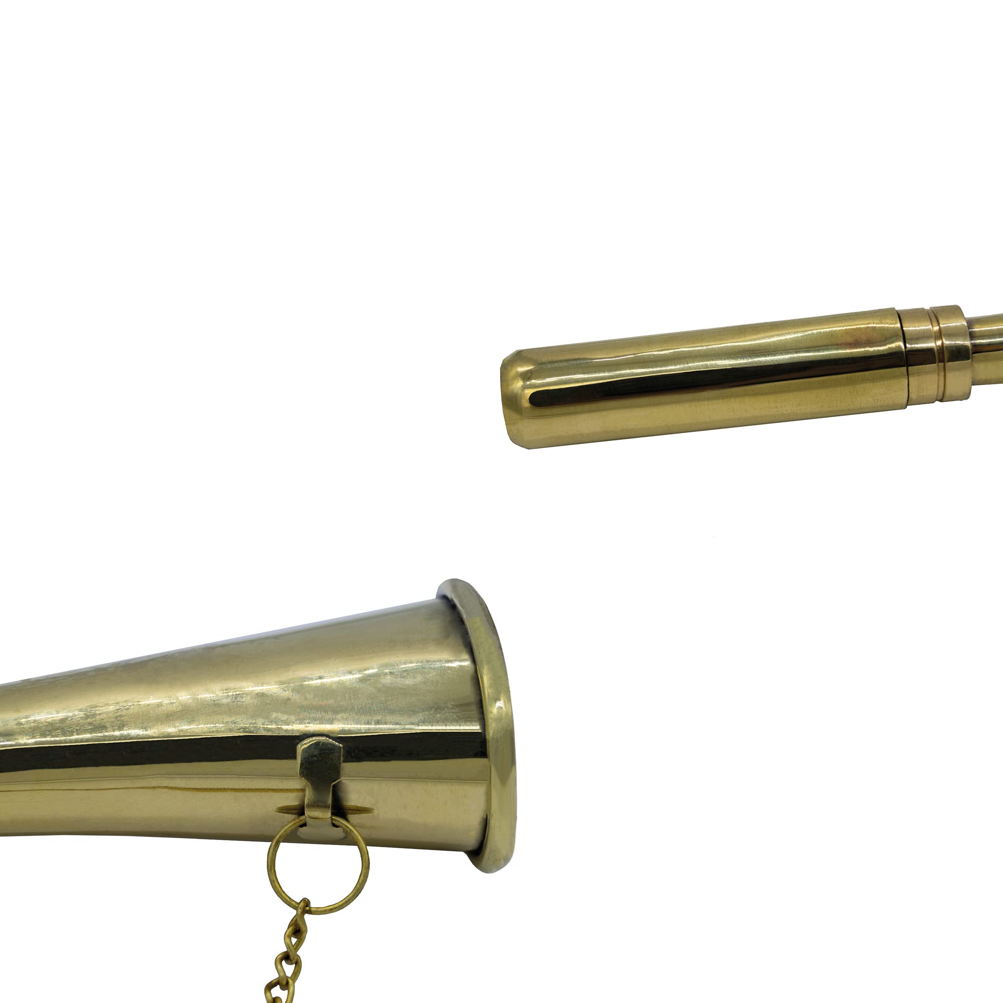 Sprenger Signalhorn gebogen - Messing