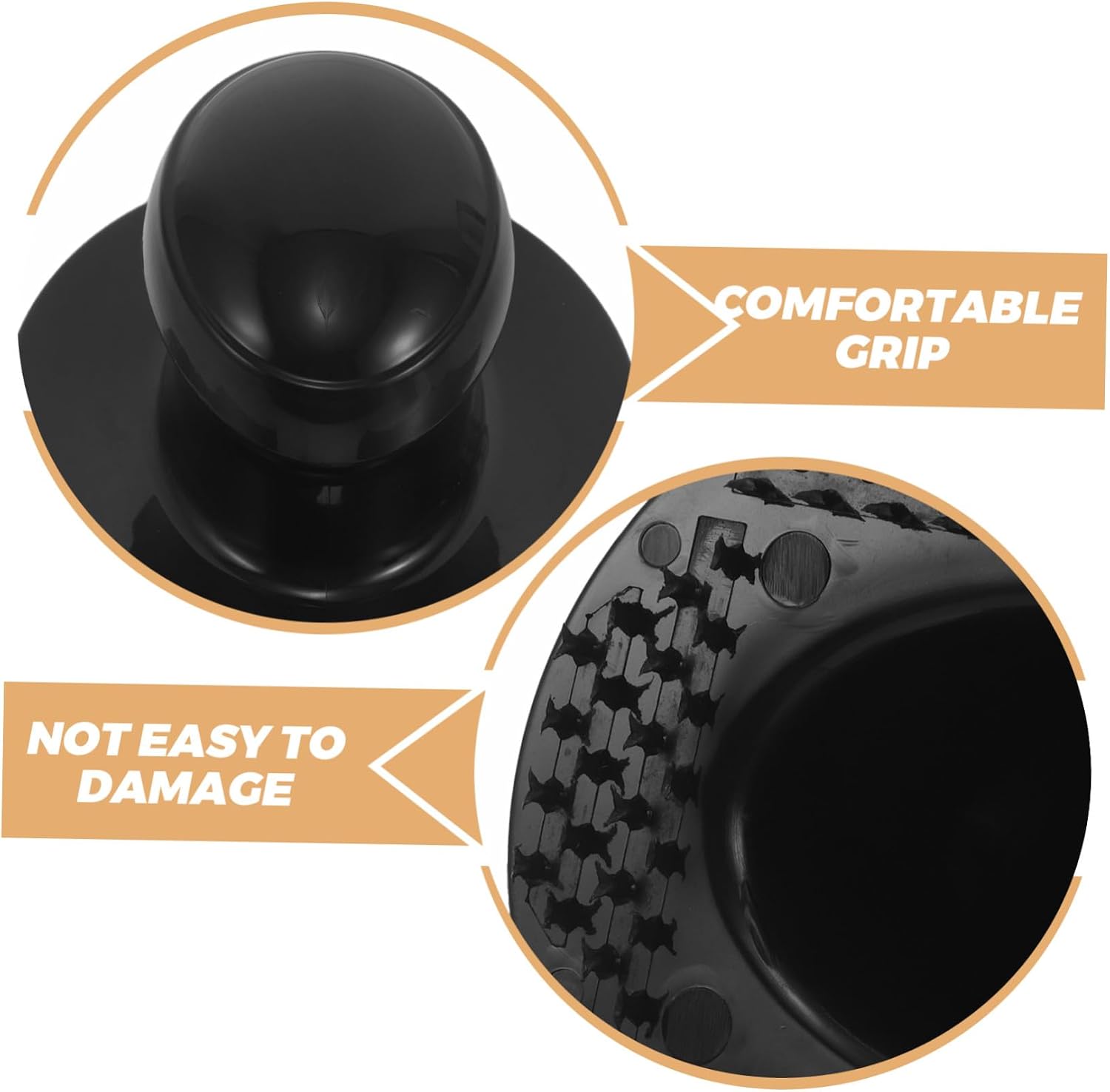 4pcs Car Polish Pad Handle Set Round Foam Buffing Hand Grip for Car Cleaning and Detailing Plastic Detailing Pad Handle Tool