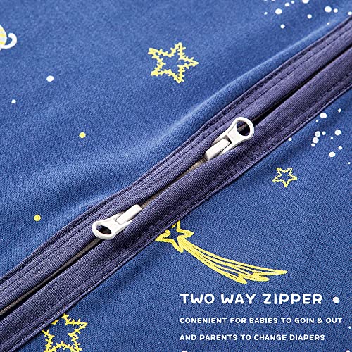 Image of HOUSABY Baby Wearable Blanket,Summer Cotton Sleep Sacks 1 Pack Unisex Toddler Sleeping Bag Sack, 0.5 TOG with 2-Way Zipper
