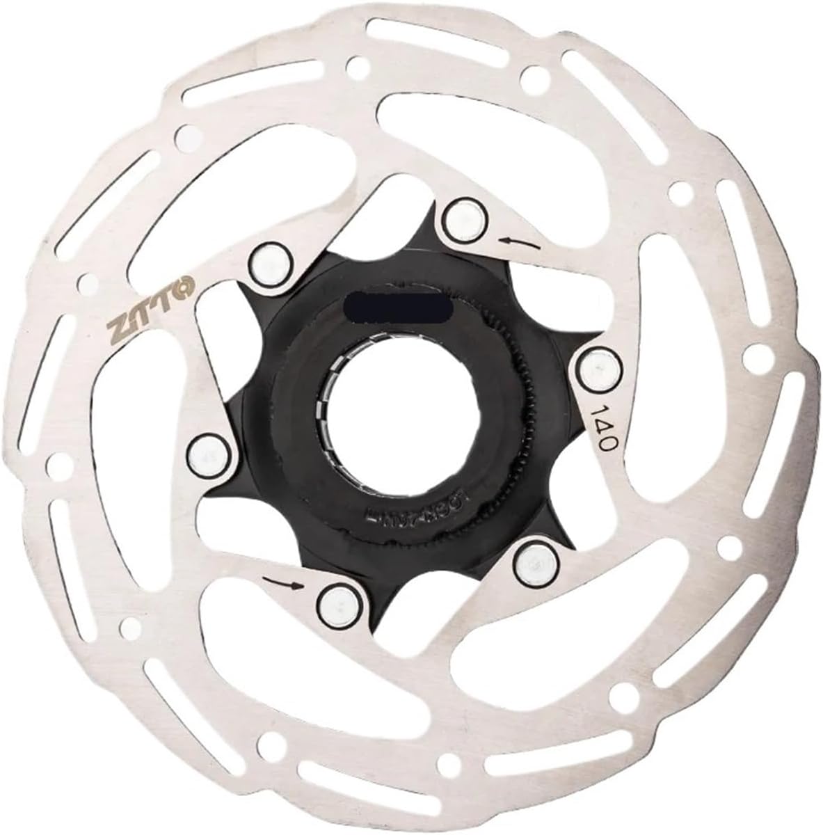 Bicycle Brake Center Disc Lock Rotors 203 180 160 140mm High Strength Steel 1.8mm Fit Any Pads For MTB Road Bike(CL-203mm Black A)
