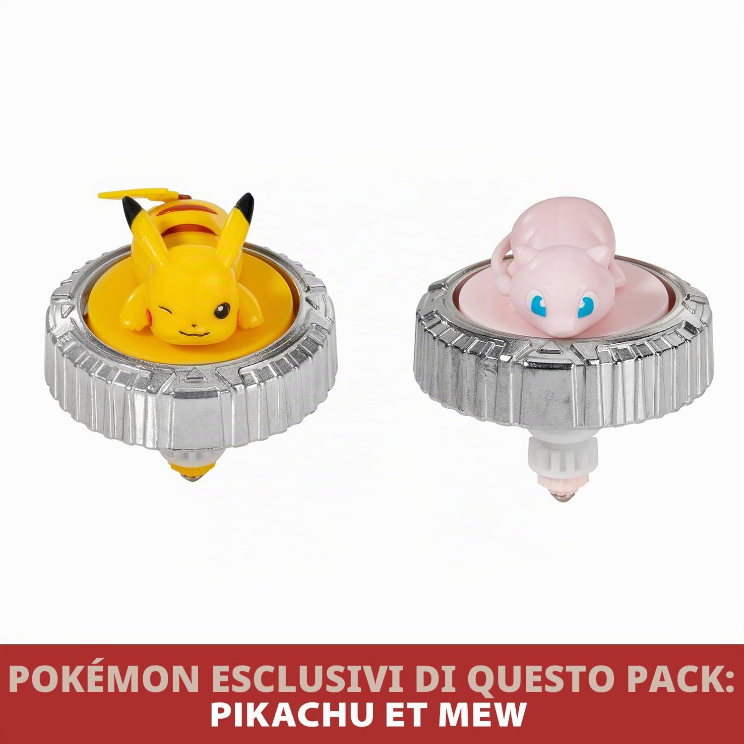Arene Pokémon et 2 Toupies - BANDAI - JW4403 - Pikachu vs Mewtwo