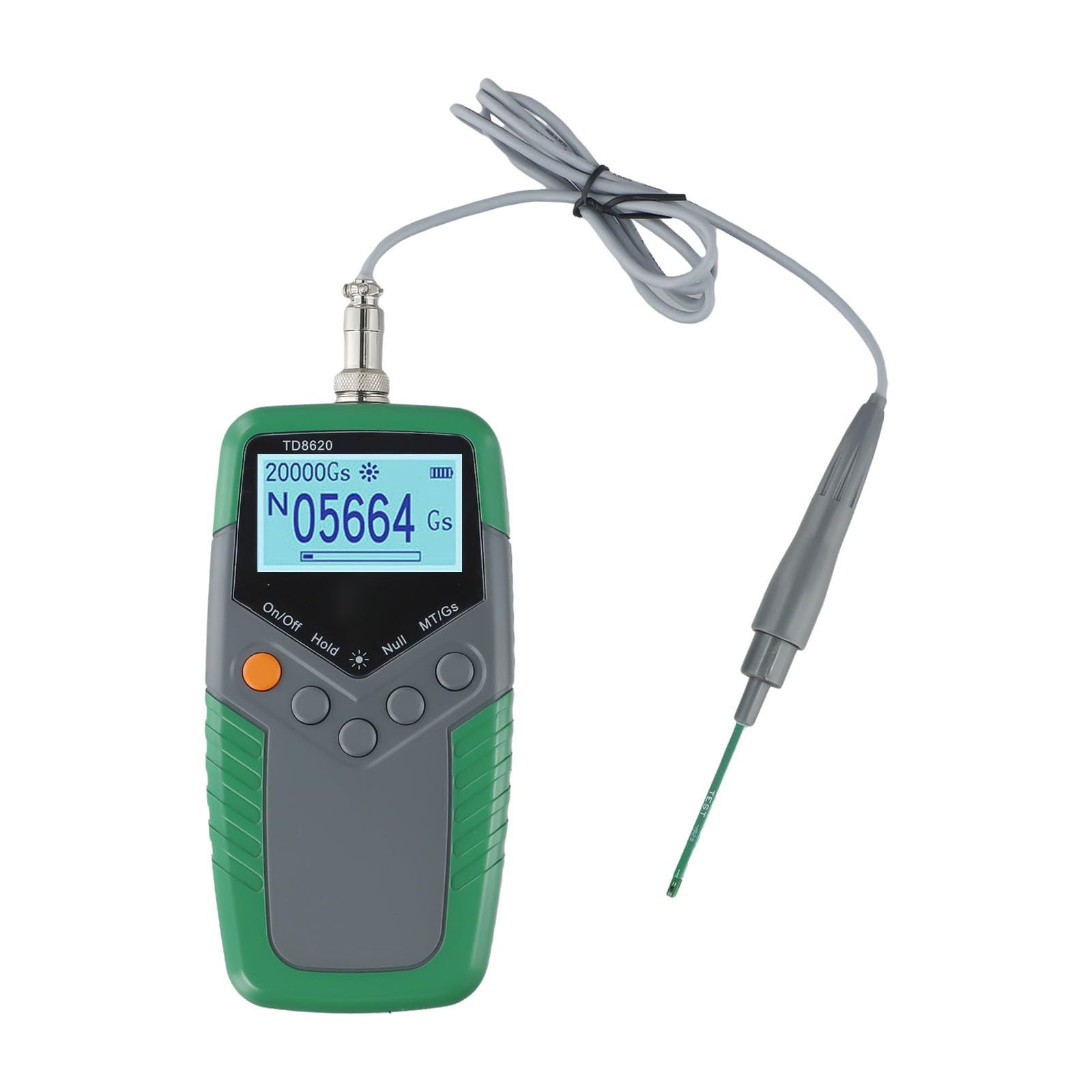 Medidor digital de Gauss de mano, TD8620, dispositivo medidor de fuerza de campo magnético con sonda, medidor de densidad de flujo de efecto Hall portátil