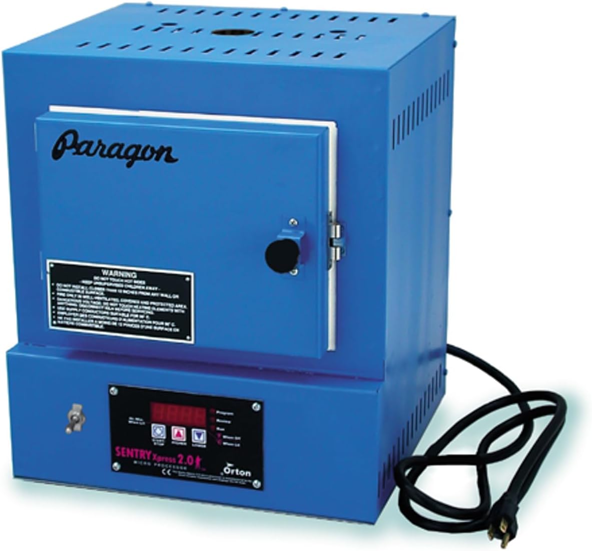 Paragon SC2 Fiber Kiln with Sentry 3 Key Control Board Width 8" x Depth 7 3/4" x Height 5 3/4" 120v 12amp 2000 F