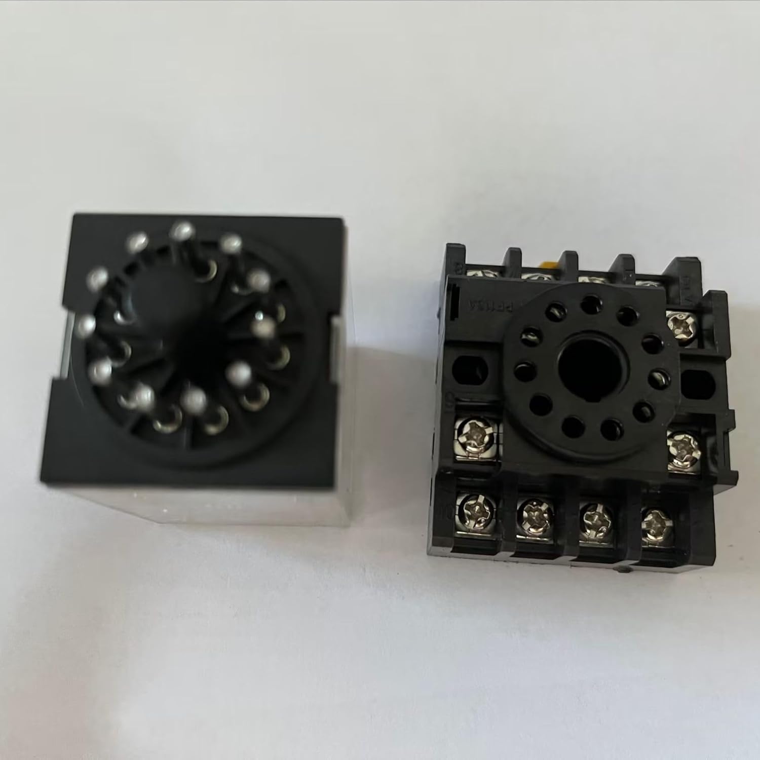 Intermediate Relay MK3P-I MK3P Small electromagnetic 11PIN with Base DC12V DC24V AC36V AC110V AC220V AC380V(OneColor)