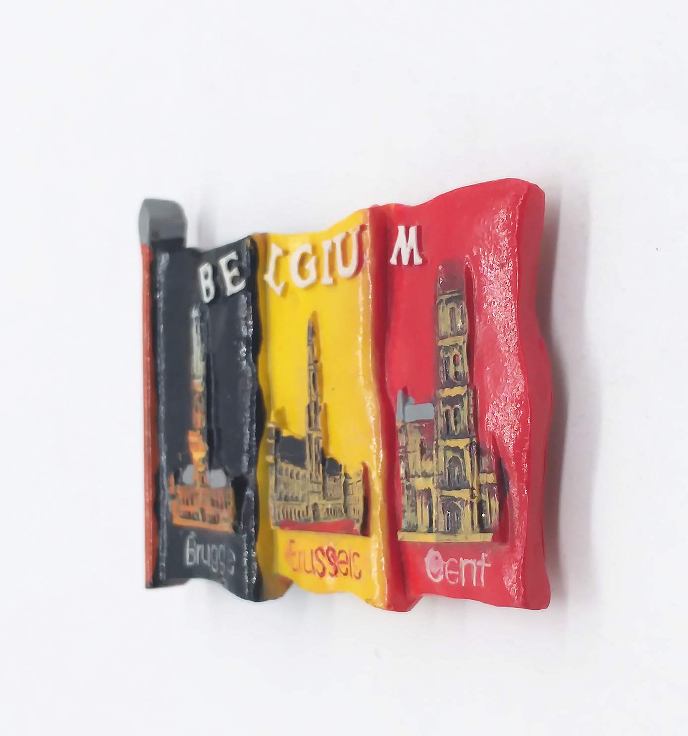 Magnete Da Frigo 3D Belgio – Souvenir Da Viaggio In Resina, 8x8 Cm, Fatto A Mano, Collezione Regalo