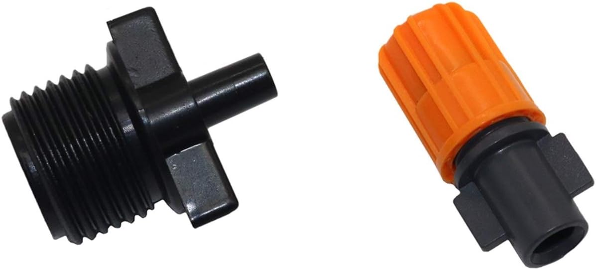 Gardening Watering System Tools Atomization Nozzle Greenhouse Atomization Nozzle Humidification System Garden Nozzle 100 Pcs (Color : Orange)