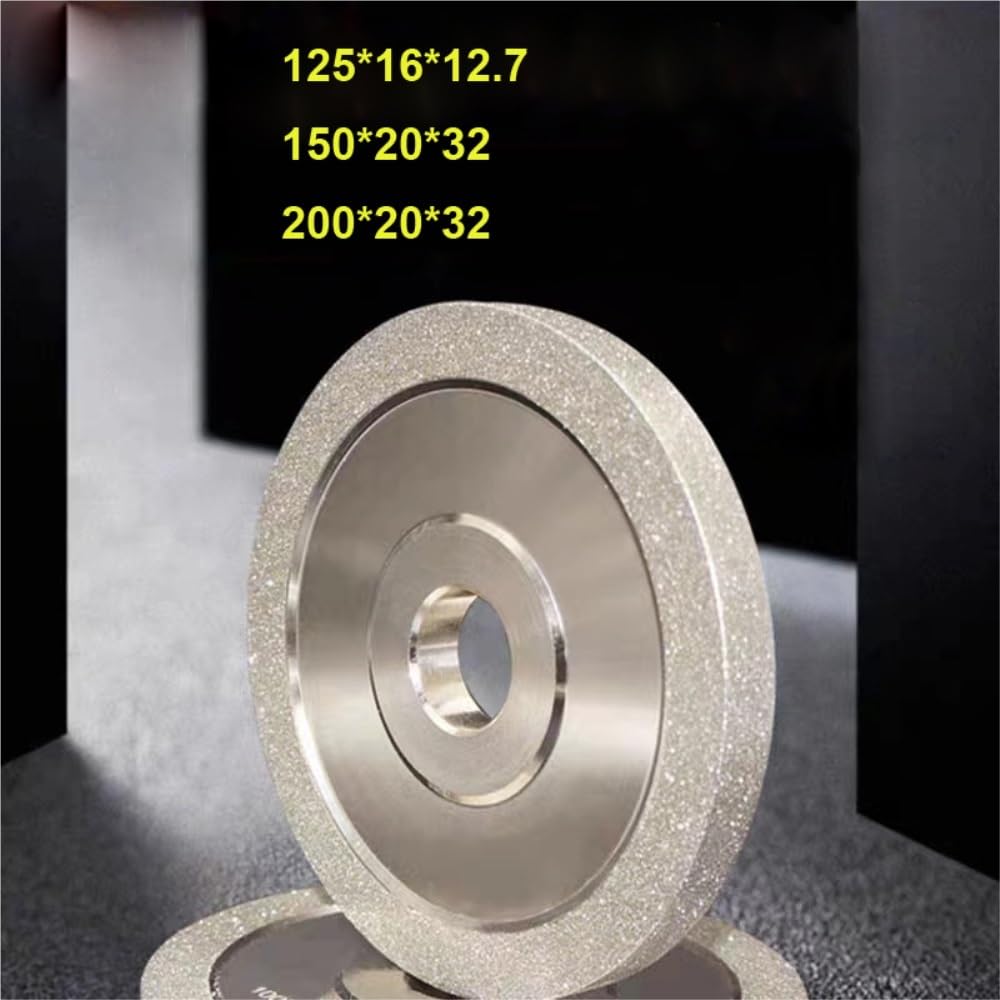 Ściernica diamentowa ze stopu szlifowanie ceramiczna stal wolframowa CBN frez rzeźba szlifierka do noży 125 * 16 * 12.7(125Dx12.7mm hole,400)