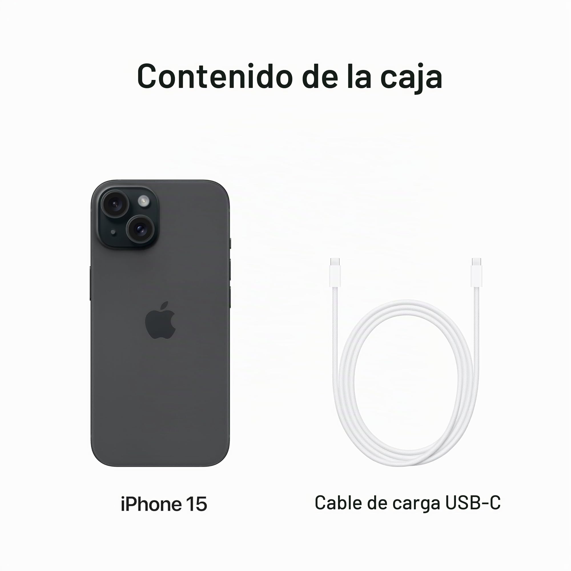 Amazon.com: Apple iPhone 15 / 128 GB / Negro (sin SIM) : Electrónica