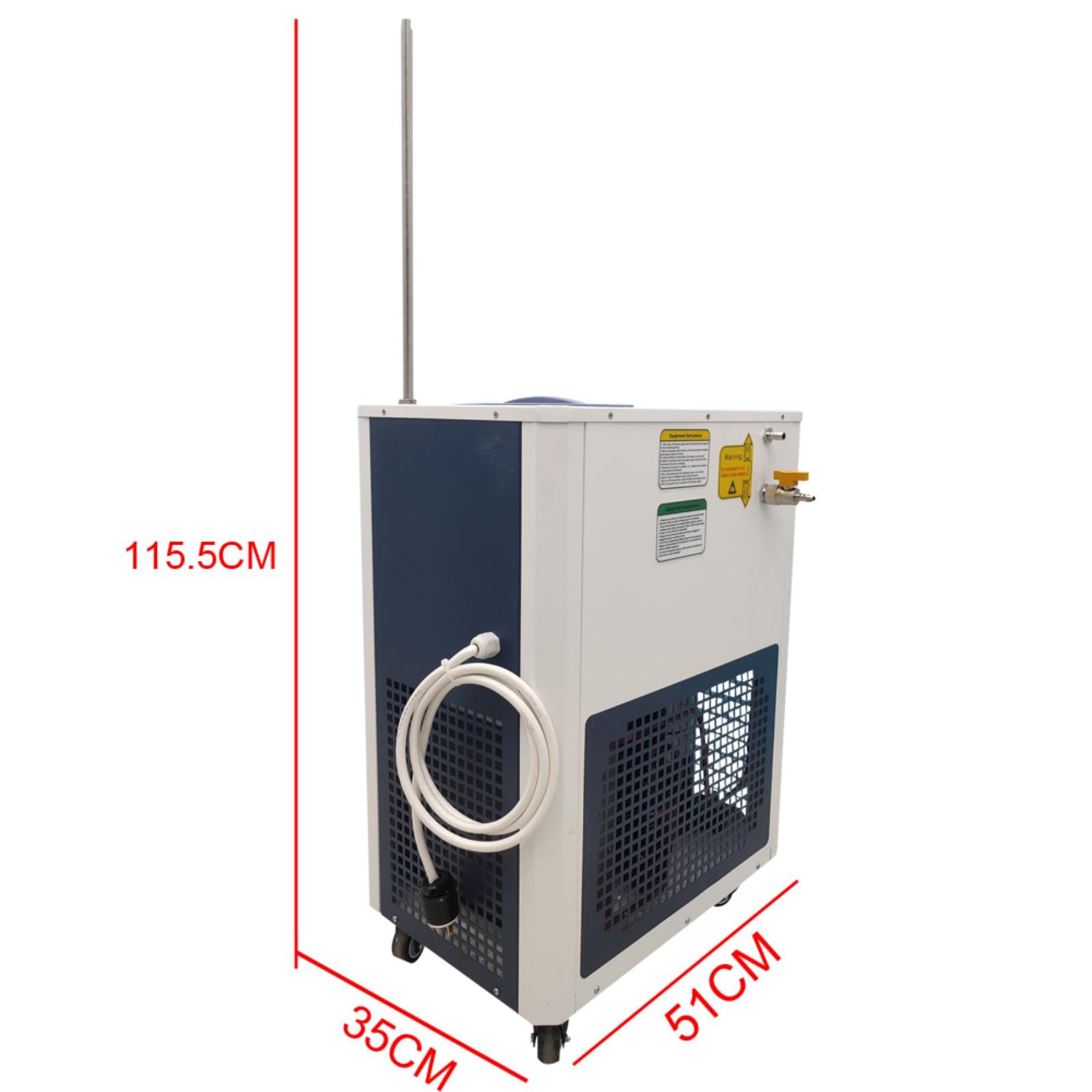 LGXEnzhuo 110V -40? LCD Coolant Circulation Pump, 630W Lab Chiller Circulator, 5L Cryogenic Pump Refrigerator, for Glass Reactor Rotovap Cooling Water Circulation Cooling Pump