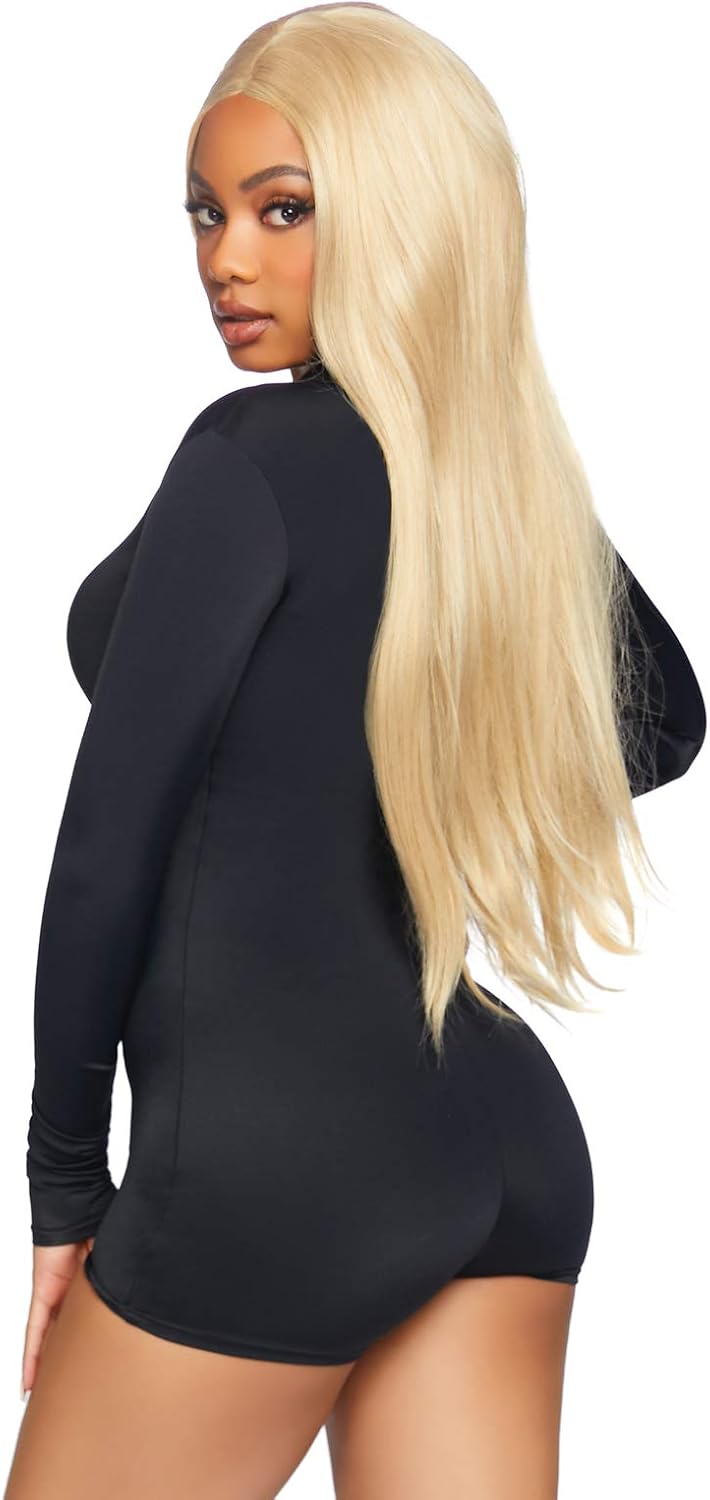 Leg Avenue Women's Zippered Long Sleeve DIY Costume Basic Romper