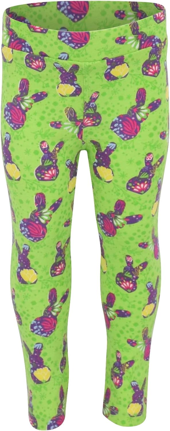 Unique Baby 2 Piece Girls Printed Leggings Outfit with Short Sleeve Cross Back Shirt Kid and Toddler Clothes Set - Image 5