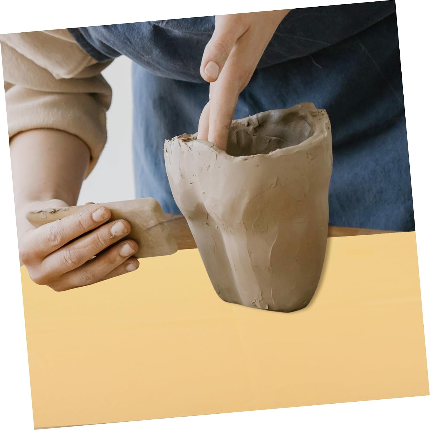 VILLFUL 2pcs Pottery Craft Absorbent Towel for Projects and Versatile for Sculpture and Craft Making for Home and Store Use