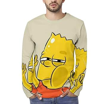 Amazon | [COOLEAD] ザ・シンプソンズ 長袖Tシャツ メンズ