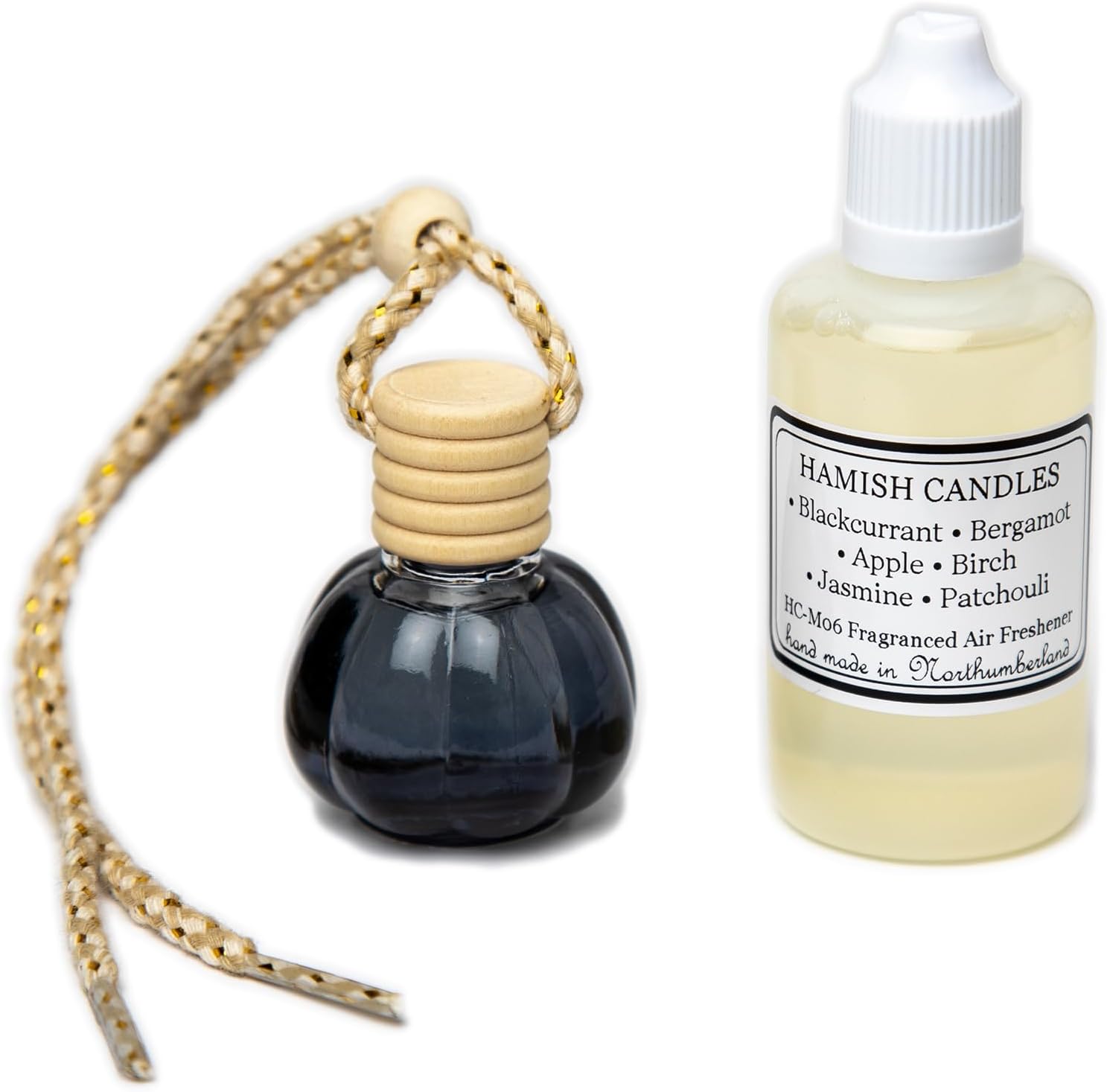 HC-M06 - creed Like Aftershave Fragrance - Hanging Air Freshener & 50ml Refill Can Be Personalised