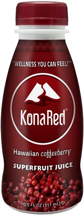 Kona Red Hawaiian Coffeeberry Superfruit Juice 10 Oz (Pack of 4)