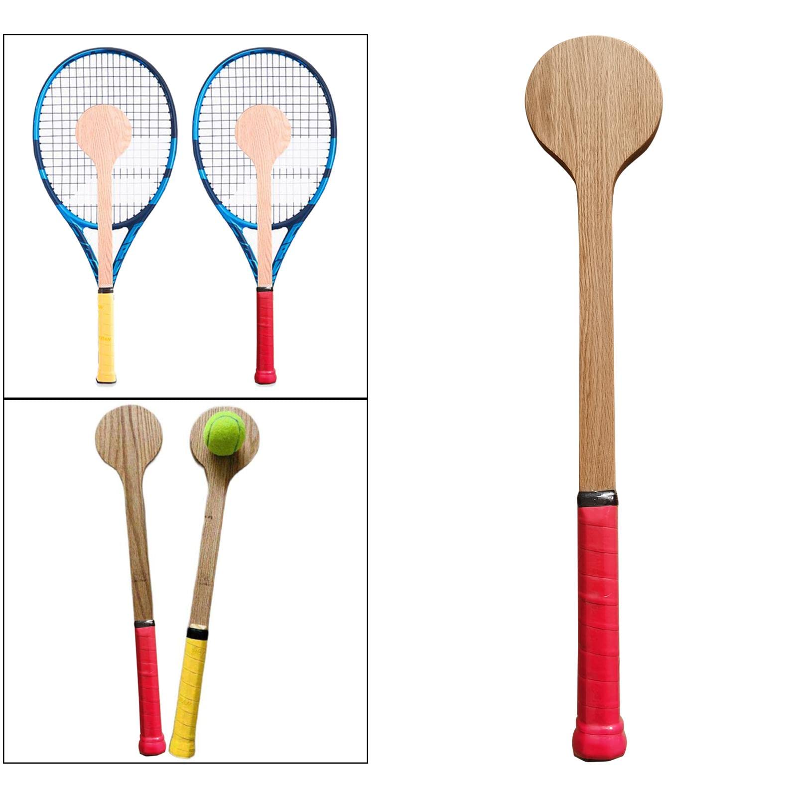 Amagogo Cucchiaio da Puntatore da Tennis in Legno Bambini Bambini Principiante Principiante Colpire con Precisione Colpire Attrezzatur