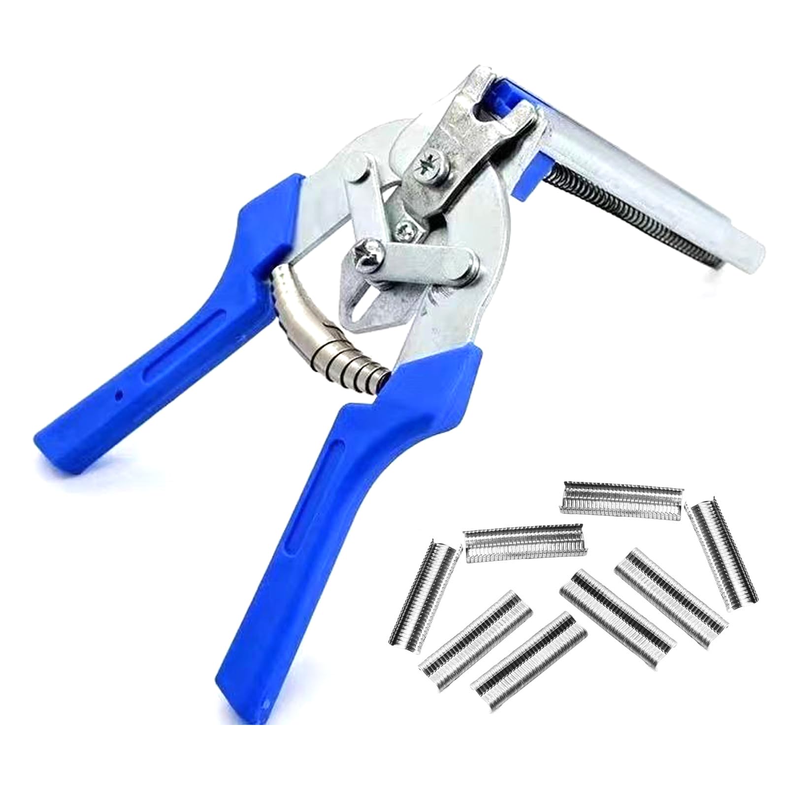 YHAILI Heavy Duty Steel Wire Fencing Pliers Tool For Animal Cages Includes 600 M Clips With Ergonomic Grip For Secure Binding
