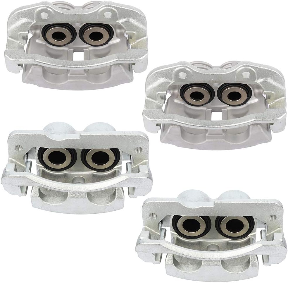 Brake Caliper Assembly ANPART 18-B4728 18-B4729 18-B4764 18-B4765 w/Bracket Front & Rear Sets of 4 Compatible For Cadillac 2002-2006,For Chevrolet 2000-2007,For GMC 2000-2007