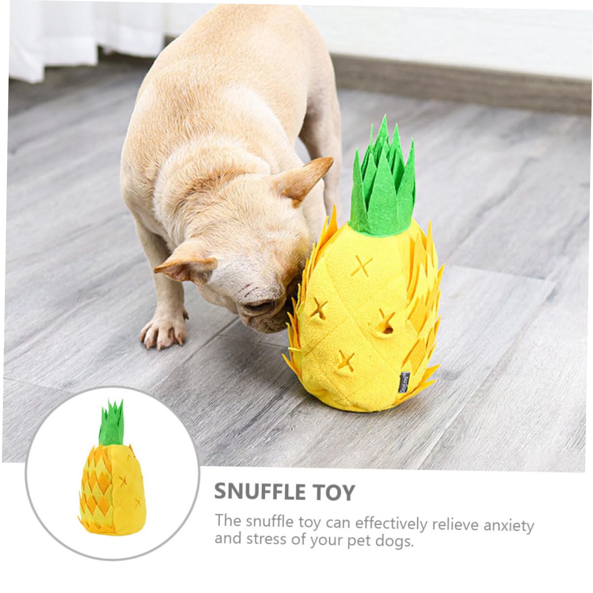 BESPORTBLE Jouet Éducatif Ananas pour Chiens Jouet De Reniflement pour Chiots Stimule Intelligence Et pour Friandises