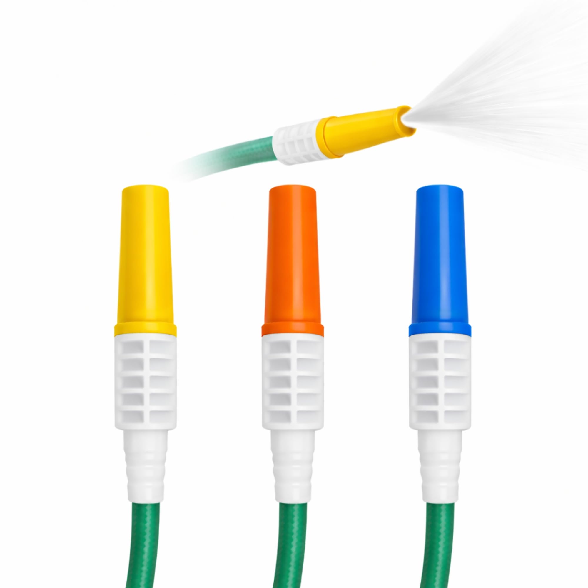 Garden Hose Nozzle Sprayer Multi Color | Adjustable Water Spray Nozzle for Gardening, Car Wash & Cleaning | Universal Pipe Fit | Pack of 3-picture-31