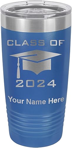 LaserGram Vaso aislado al vacĂo de 20 onzas, clase de tapa de grado 2023, 2024, 2025, 2026, grabado personalizado incluido (azul oscuro) LaserGram Vaso aislado al vacĂo de 20 onzas, clase de tapa de grado 2023, 2024, 2025, 2026, grabado personalizado incluido (azul oscuro)