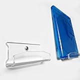 Arkorus Clear Acrylic Wall Mount for DVD & Blu-ray – Floating Disc & Game Display Holder, Minimalist Design hanger for Movies, 4K UHD & Video Games Organizer