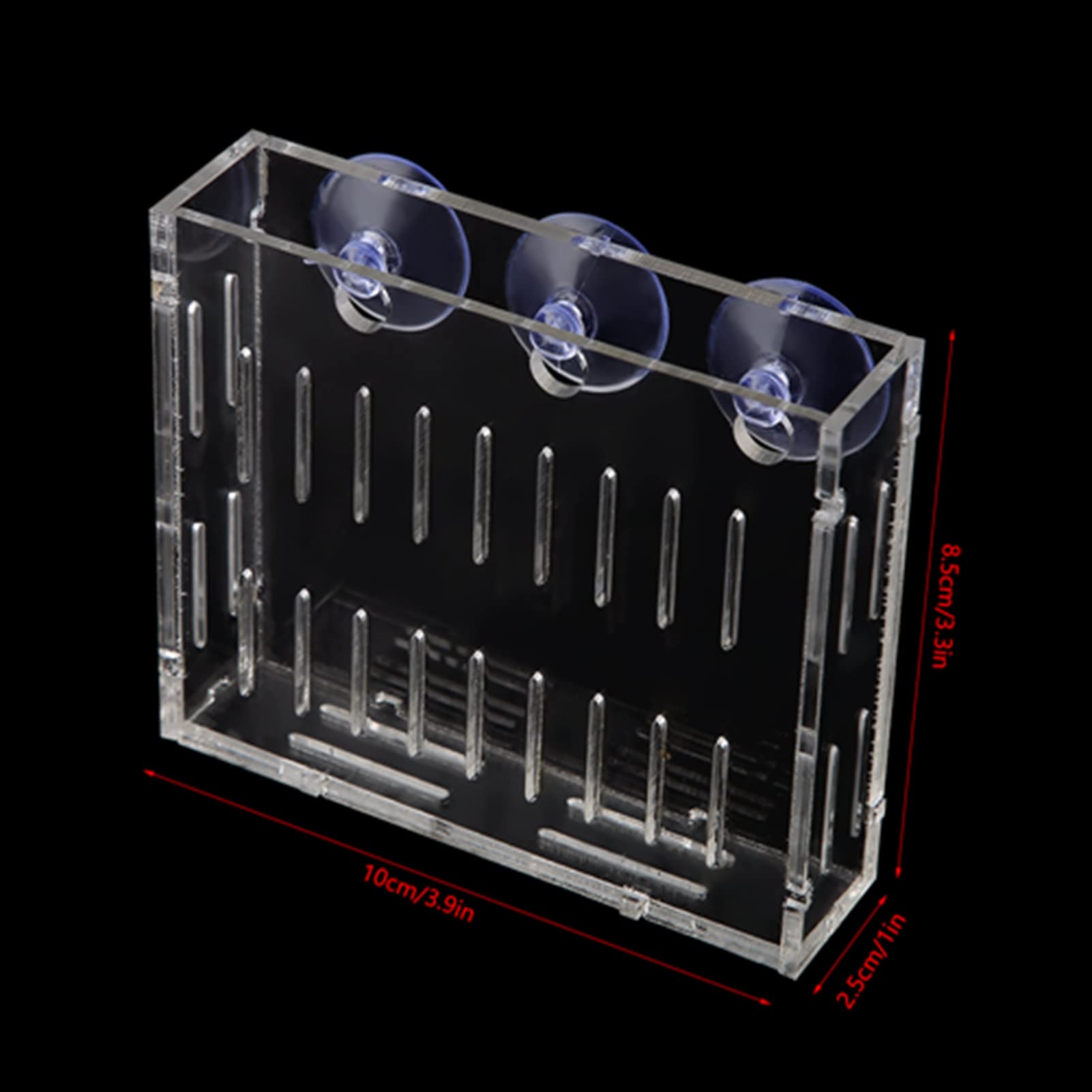 Yosoo Health Gear Aquarium Planting Cup, Acrylic Aquarium Planter Aquatic Plant Pots Holder with 3 Suction Cups Transparent Water Grass Cup for Aquarium Decoration