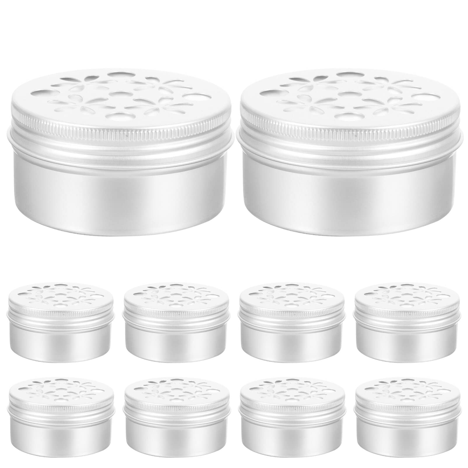 Happyyami Contenedor de Entrenamiento de Olfato para Perros 80ml 10uds | Aluminio Plata, Resistente al Desgaste Mordidas, Formato Compacto para Uso en Lotes de Diez