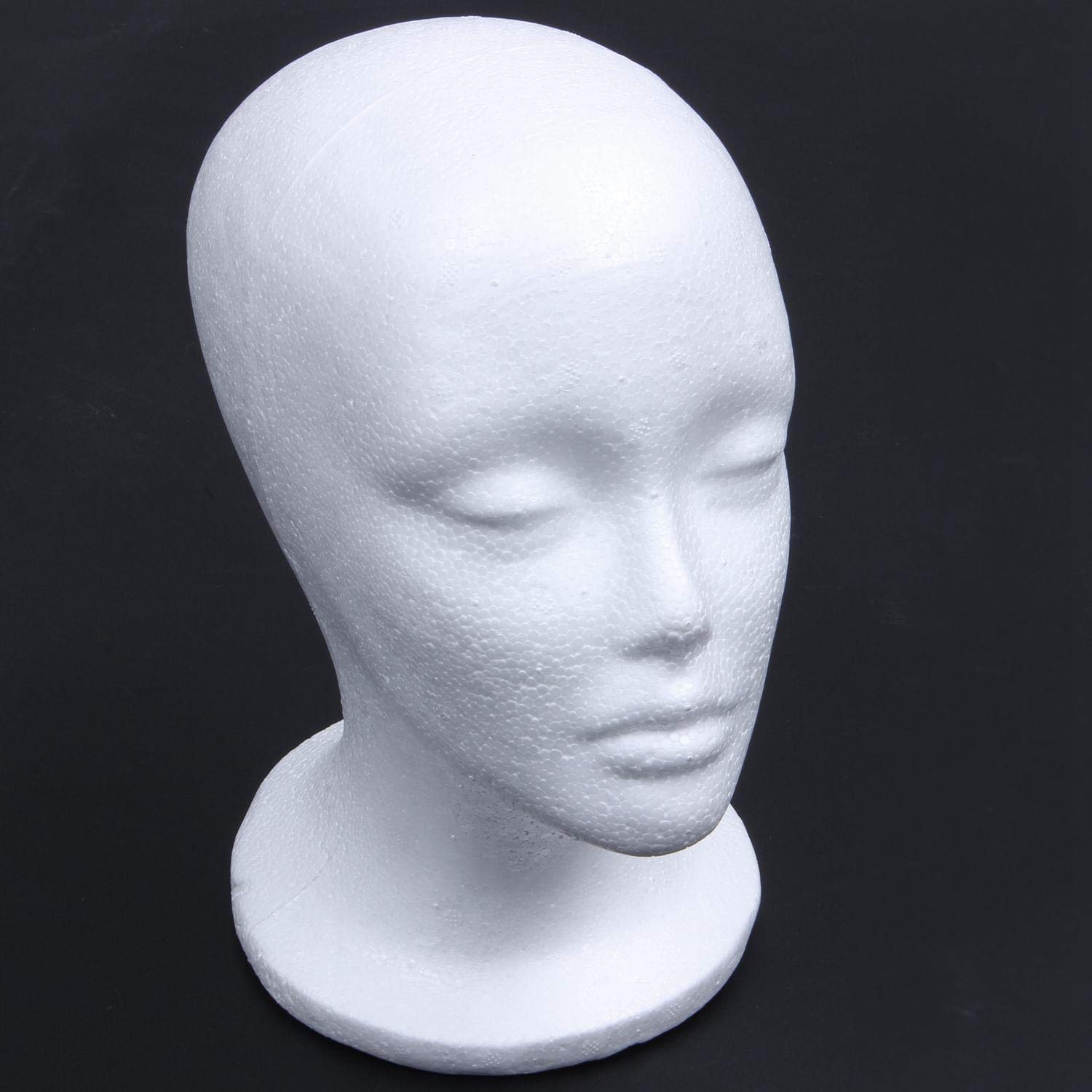 Cabeza de Maniquí de Espuma Femenina Sombrero Sombrero Peluca Expositor Estante