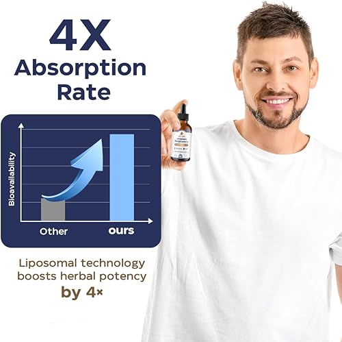 Miniatura 7 de Gotas de alivio respiratorio liposomal 11 en 1  Gotas de gordolobo para pulmones con saúco, raíz de regaliz  Apoya la limpieza pulmonar y el alivio