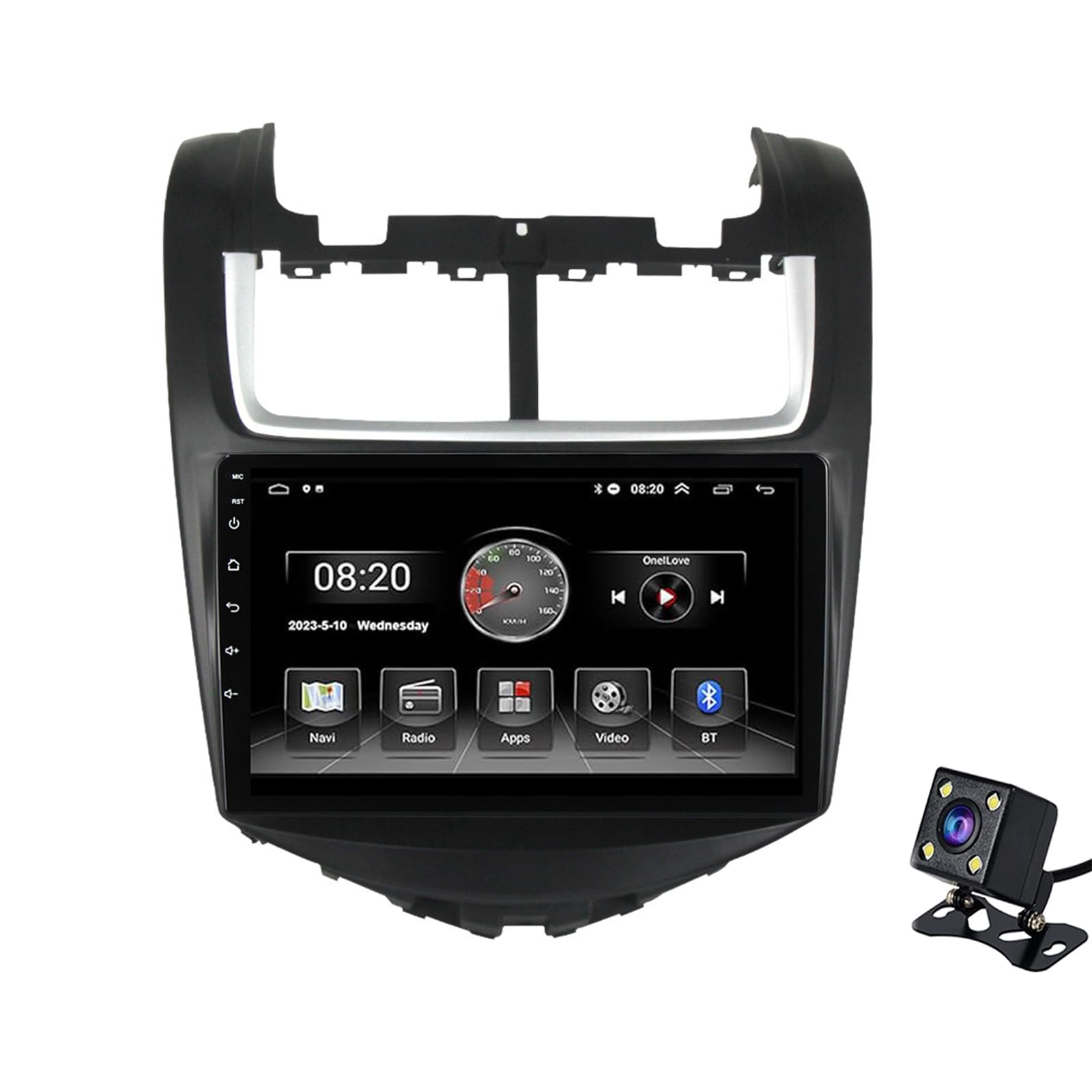 Autoradio CarPlay 2 Din Android Auto Chevrolet Aveo SWC