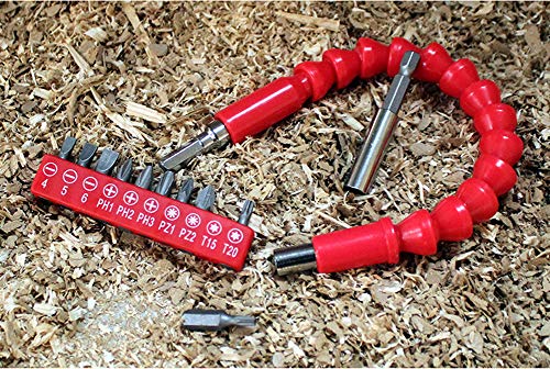 Rongon 12PCS Flexible Screwdriver Extension Shaft Power Tools Kit - Image 2