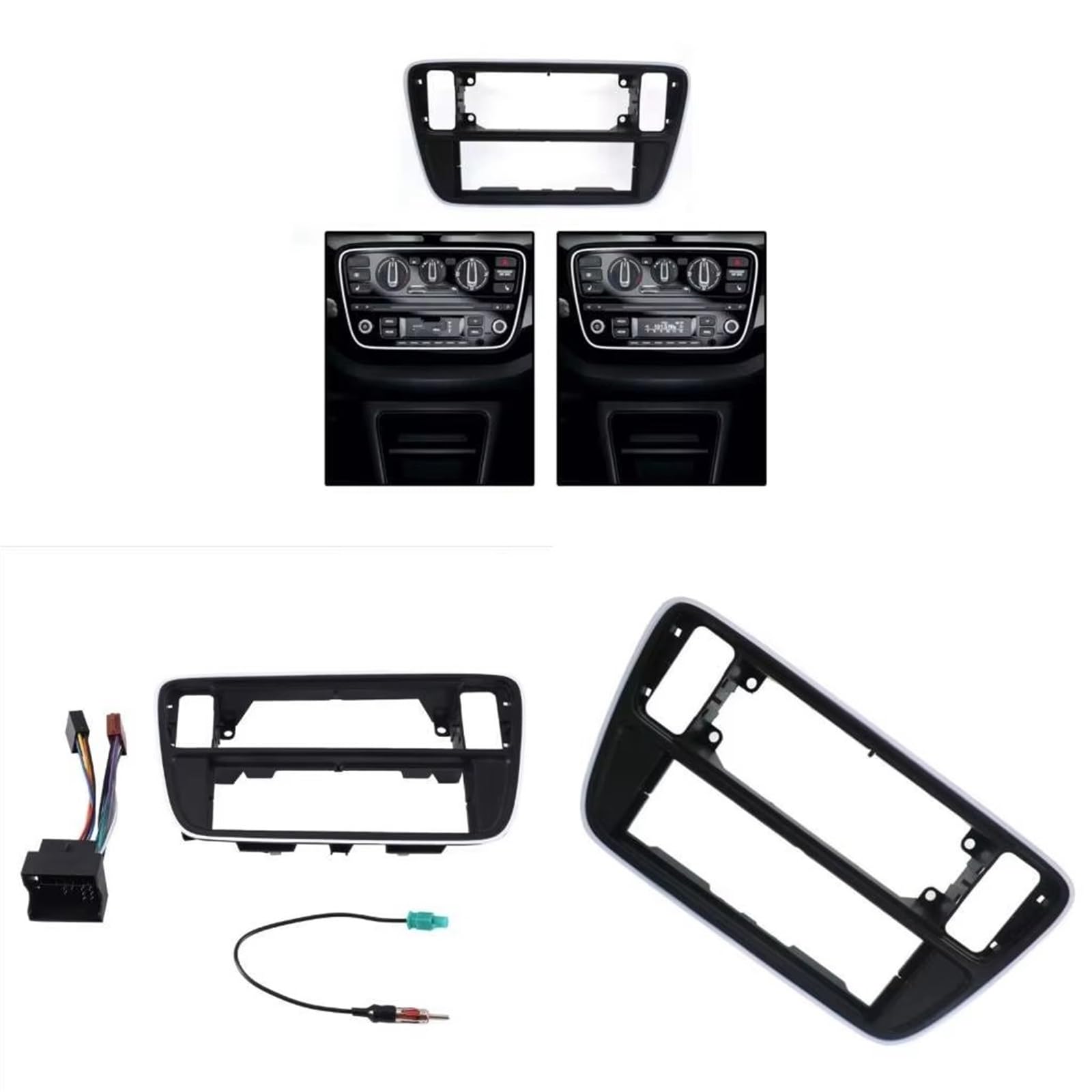 Cadre Tableau Bord Radio Cadre D'installation D'autoradio Simple Din Adaptateur Fascia Panneau Radio Stéréo Voiture Garniture DVD Tableau Bord Cadre Panneau D'autoradio