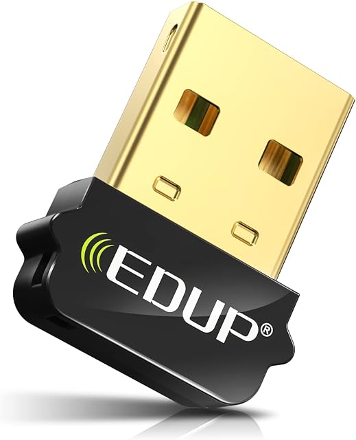 EDUP Bluetooth 5.1 Adapter Dongle for PC, USB Bluetooth Receiver Transfer for Laptop Computer Desktop,Bluetooth Headphones Speakers Keyboard Mouse Printers, Windows 11/10/8.1/8/7