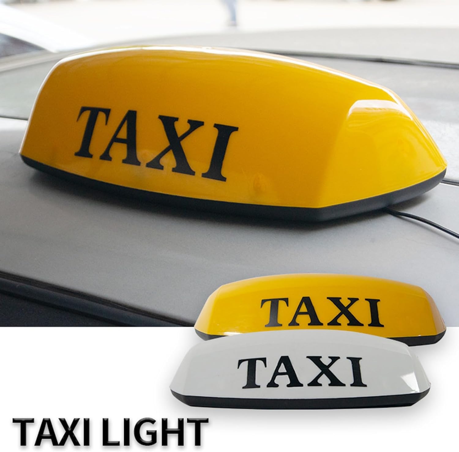 COYEUX Insegna Taxi Magnetica a LED 12V, insegna illuminata Cabina Taxi Impermeabile, con Base Magnetica, lampadine per Taxi per Tutti i Veicoli