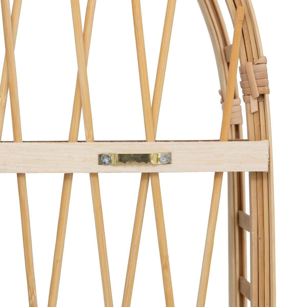 Atmosphera - Étagère Murale Anahi - Bambou - H 74 x L 45 cm, 3 Niveaux, Style Bohème - Pour Entrée, Chambre, Salon