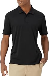Hanes Moves Performance, Short Sleeve Polo Shirt for Men, Moisture-Wicking