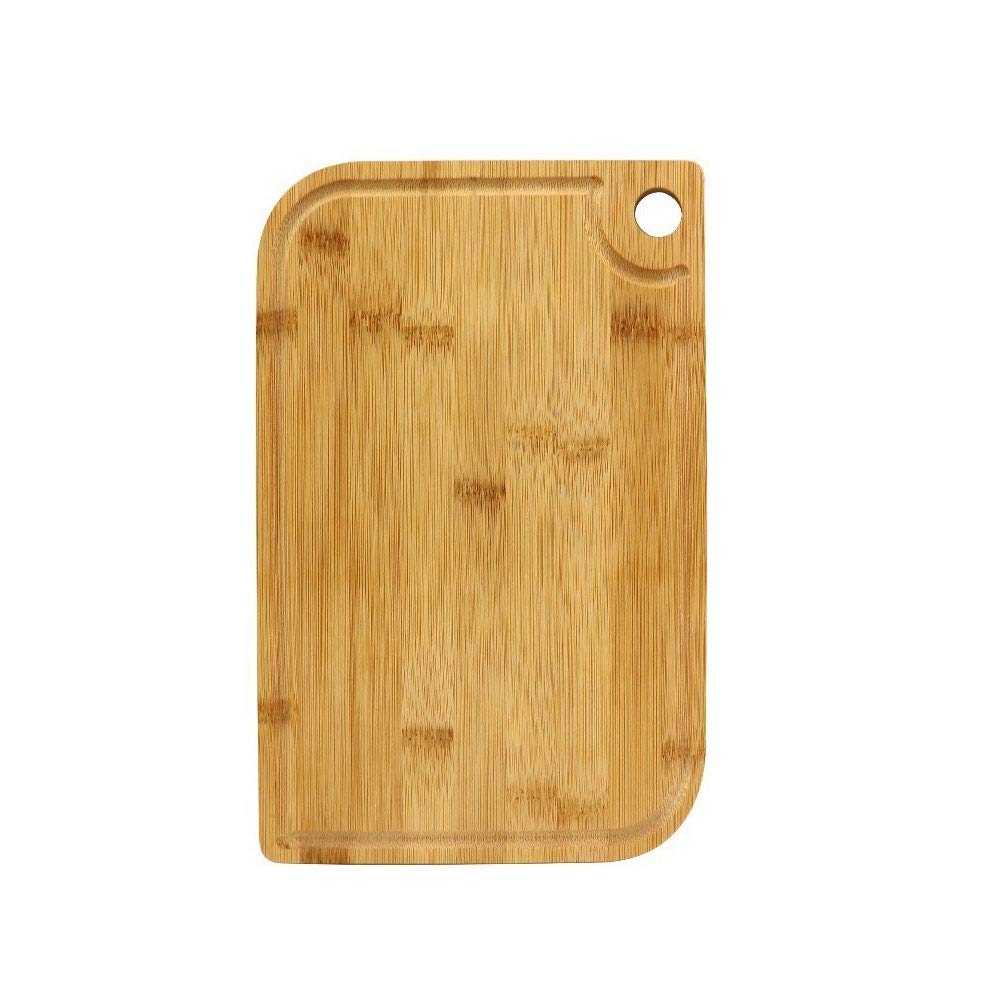 Tabla de Cortar de Cocina, Tablas de Cortar de bambú Natural, Tabla de Cortar de Madera con Ranura para Jugo, Tabla de Cortar de bambú