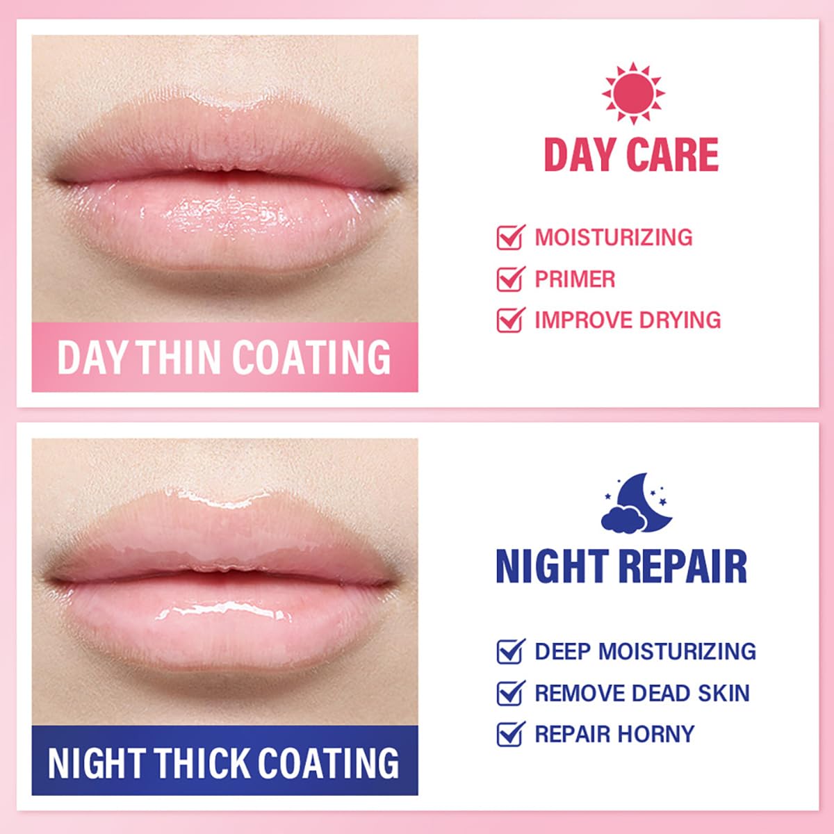 Sleeping Lip Mask, Long-Lasting Nourish & Hydrate Lip Mask, Lip Balm, Lip Oil, Lip Skin Care, Hydrating, Moisturizing Lip Lines Night Sleep Care Lip Anti-chapped Lip Cream (04# Grape) - Image 3