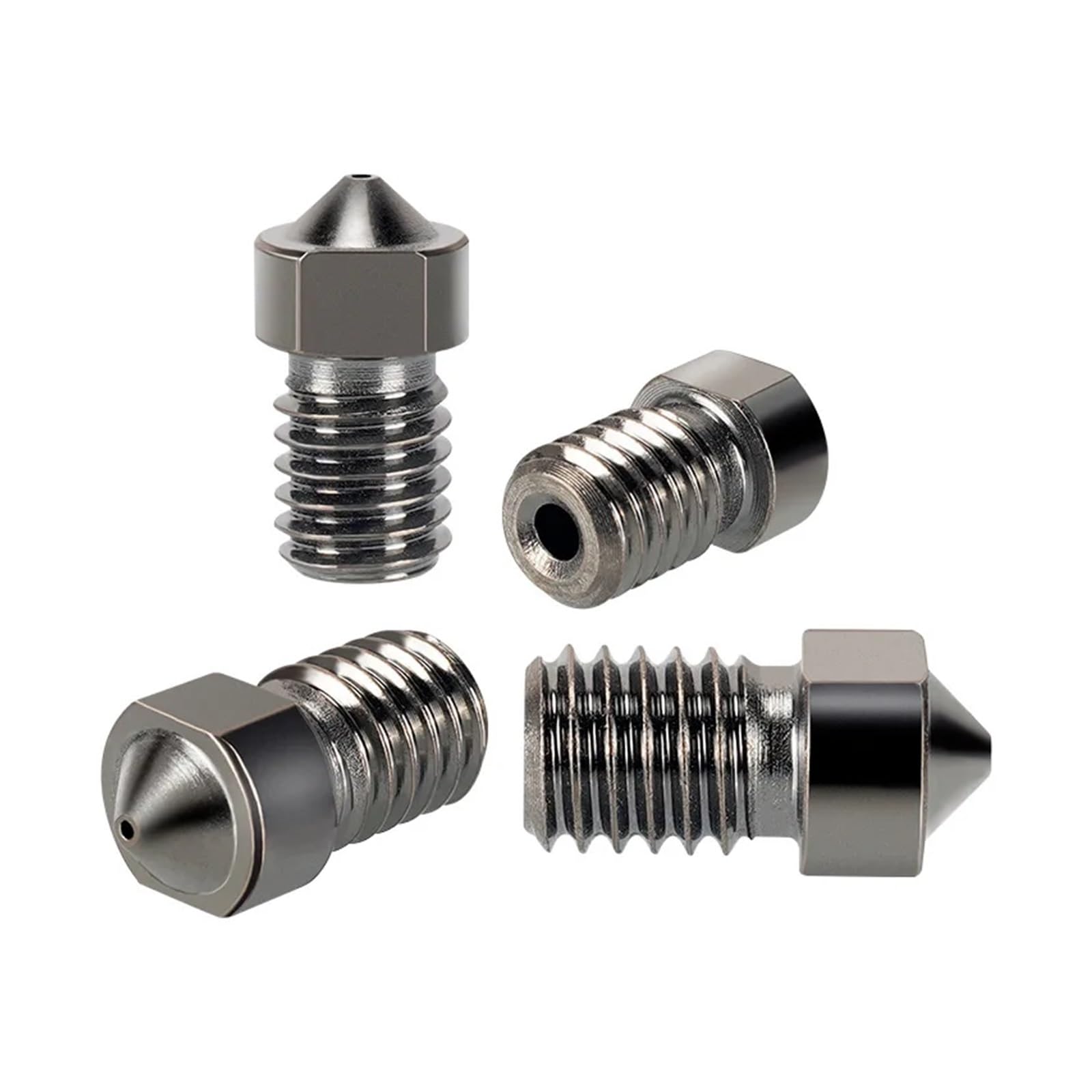 Hartowana stalowa dysza do drukarki 3D 0,2 mm-1, mm materiałów eksploatacyjnych 1,75 CR10 CR10S Ender-3 Głowica wytłaczarki Części dyszy(10Pcs for 1.75mm,0.8mm)