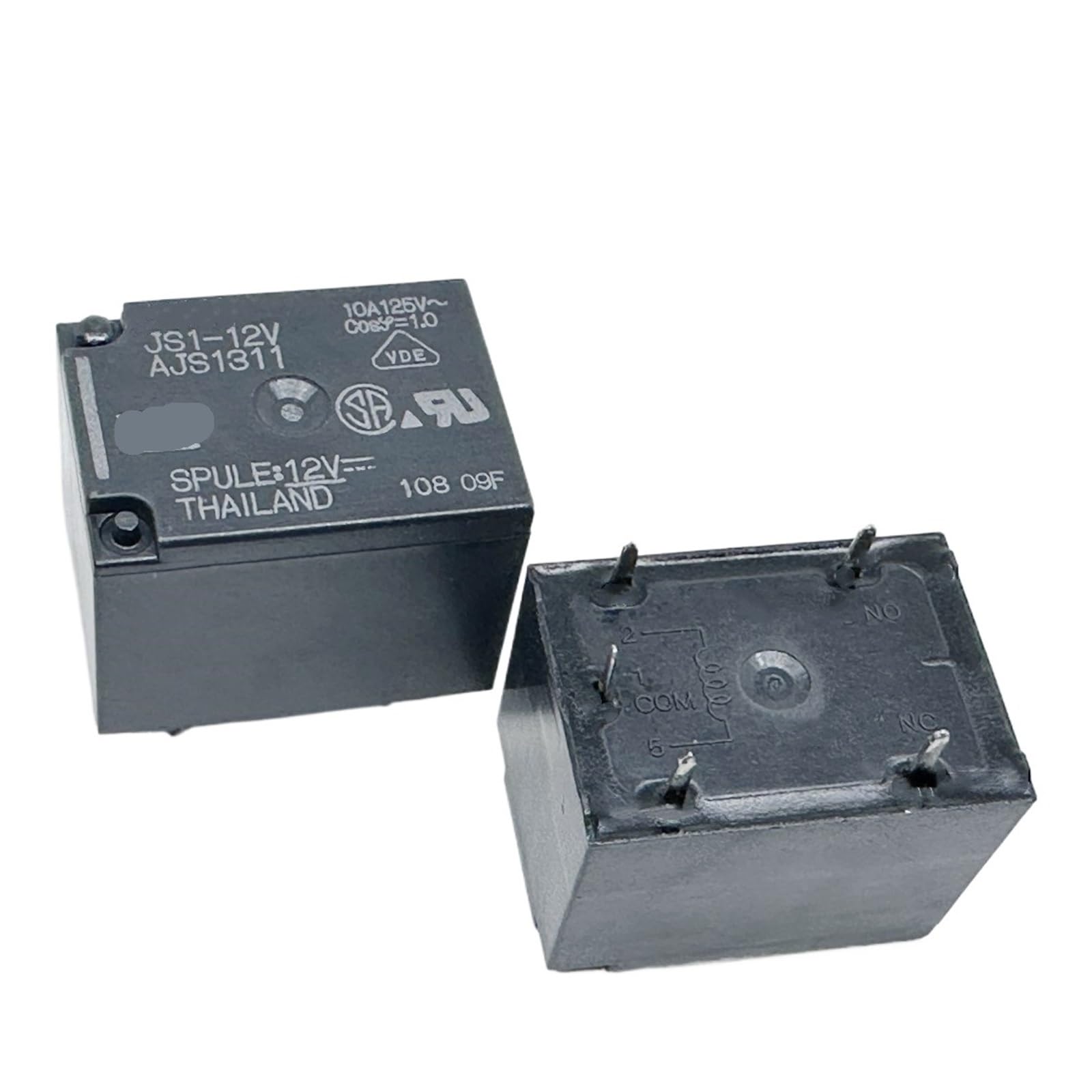 PKNVKZIDK 1pc JS1-12V AJS1311 Relay 5pins