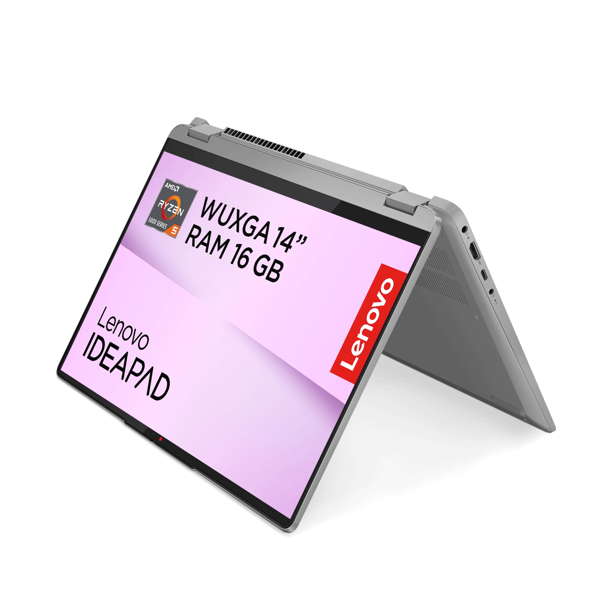 Lenovo IdeaPad Flex 5 Gen 8 Ordenador Portátil Táctil Convertible 14" WUXGA (AMD Ryzen 5 5625U, AMD Radeon Graphics, 16 GB RAM, 512 GB SSD, 60 Hz, Wi-Fi 6, Win 11 Home) Teclado QWERTY Español – Gris — view 19