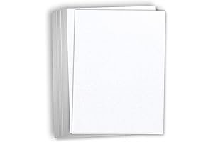 50-Sheet Pack of Hamilco White Resume Linen Textured Cardstock